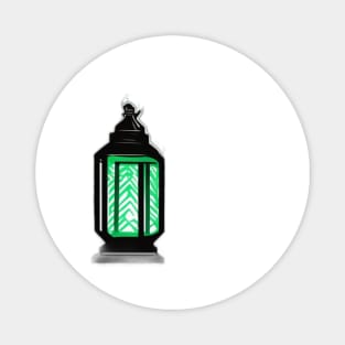 Lantern Emerald Green Shadow Silhouette Anime Style Collection No. 409 Magnet